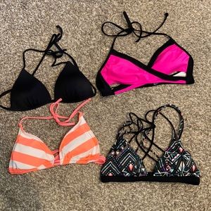 4 piece lot Bikini Tops